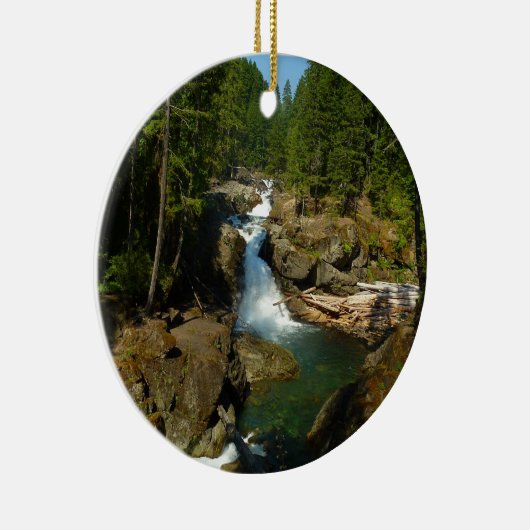 Zilveren Herfsten in het nationaal park Mount Rain Keramisch Ornament (Rechts)