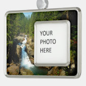 Zilveren Herfsten in het nationaal park Mount Rain Verzilverd Omlijst Ornament (Links)