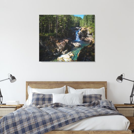 Zilveren Herfsten, nationaal park Mount Rainier Canvas Afdruk (Insitu (Slaapkamer))