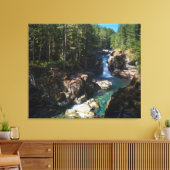 Zilveren Herfsten, nationaal park Mount Rainier Canvas Afdruk (Insitu (Woonkamer))