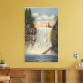 Zilveren Herfsten op Silver Creek, Oregon Uitzicht Canvas Afdruk (Insitu (Woonkamer))