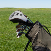 Zilveren heteluchtballonnen met scheepsmonogram golfheadcover (Insitu)