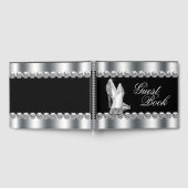 Zilveren Hoge Hak Schoen Verjaardagsfeest Gastboek Gastenboek (Volledig)