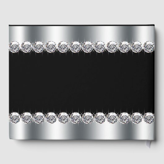 Zilveren Hoge Hak Schoen Verjaardagsfeest Gastboek Gastenboek (Achterkant)