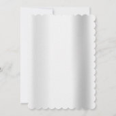 Zilveren hoge hakken, jurk, champagne blauw 50ste kaart (Achterkant)