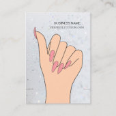 Zilveren Holografische Glitter Armband Display Kaa Visitekaartje (Voorkant)