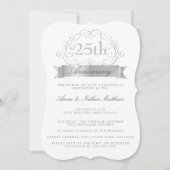 Zilveren Huwelijk 25ste Verjaardag Uitnodiging (Voorkant)
