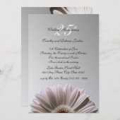 Zilveren Huwelijksjubileum Daisy Kaart (Voorkant / Achterkant)