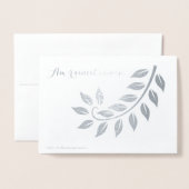 Zilveren Huwelijksjubileum Uitnodiging met Foto (Met envelop)