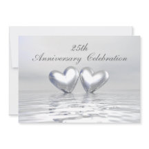 Zilveren Huwelijksverjaardag Harten