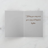 Zilveren huwelijksverjaardag wens 25 jaar kaart (Binnen)