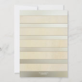 Zilveren Ivoor Roze Bruiloft na-feest Ontvangst On Kaart (Achterkant)