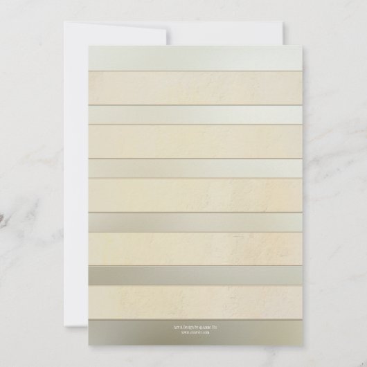 Zilveren Ivoor Roze Bruiloft na-feest Ontvangst On Kaart (Achterkant)