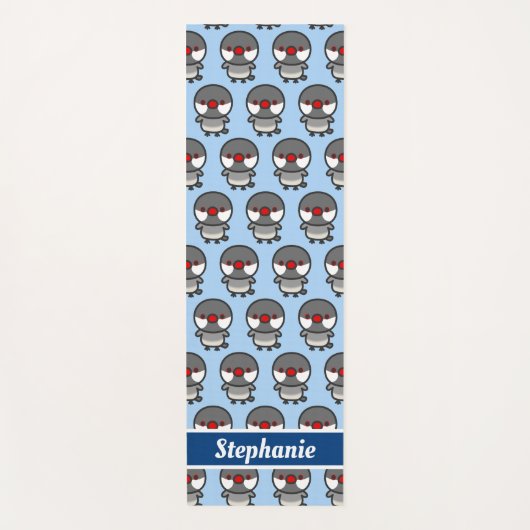 zilveren Java mus Yogamat (Voorkant)