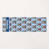 zilveren Java mus Yogamat (Voorkant (horizontaal))