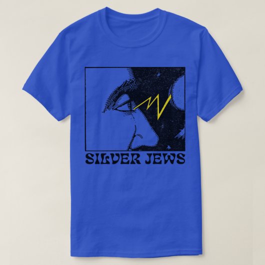 Zilveren Joden Retro Origineel Fan Design T-shirt (Design voorkant)