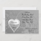 Zilveren jubileum 25e Zilveren wervelhart Kaart (Achterkant)