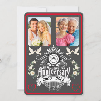 Zilveren Jubileum 2 Foto 25e Jubileum Uitnodiging