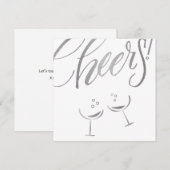 Zilveren juichbril aankondiging (Voorkant / Achterkant)