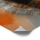 Zilveren jurk Priesteres Witchy AI Art Matte Value Poster (Hoek)