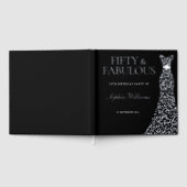 Zilveren jurk Vijftig & Fabulous 50ste verjaardags Gastenboek (Volledig)