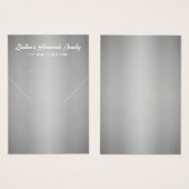 Zilveren juwelen die Kaarten voor beeldscherm verv Visitekaartje (Voorkant /achterkant)