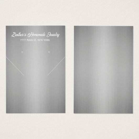 Zilveren juwelen die Kaarten voor beeldscherm verv Visitekaartje (Voorkant /achterkant)