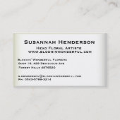 Zilveren juwelen op de grijze Visitekaartjes van V (Achterkant)