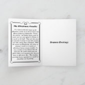 (Zilveren) kaars Feestdagen Kaart (Binnen)