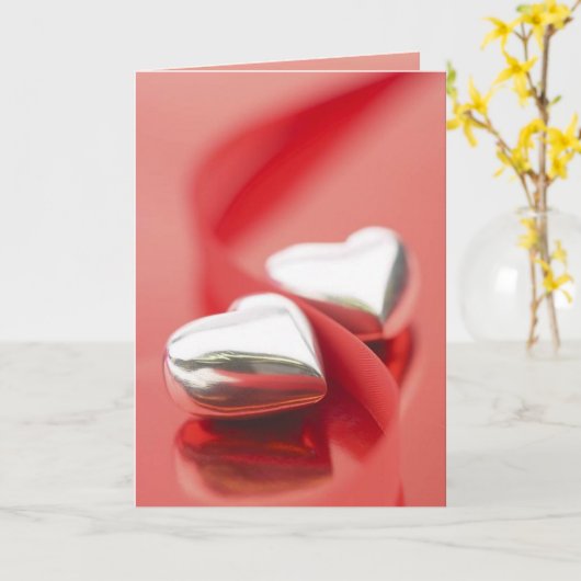 Zilveren Kaart van Harten (1) (Gele Bloem)