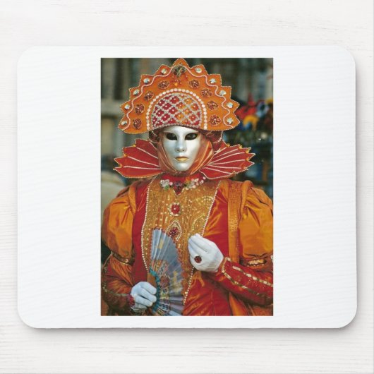 Zilveren Kabuku-masker Muismat (Voorkant)