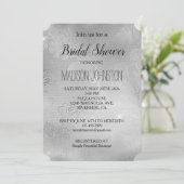 Zilveren Kant Bloemen Kaart (Staand voorkant)