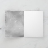 Zilveren Kant Bloemen Kaart (Binnen)