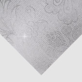 Zilveren Kant Bloemen Tissuepapier (Detail)