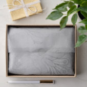 Zilveren Kant Bloemen Tissuepapier (Geschenk)