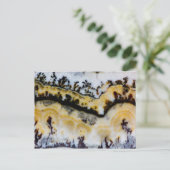 Zilveren Kant Onyx Briefkaart (Staand voorkant)