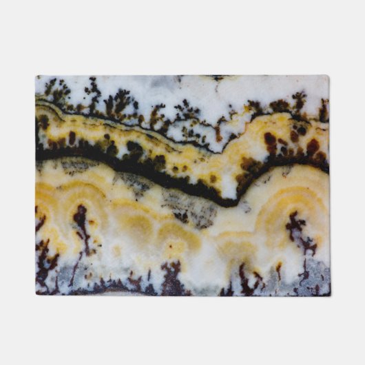 Zilveren Kant Onyx Deurmat (Voorkant)