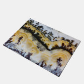 Zilveren Kant Onyx Deurmat (Schuin)