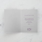 Zilveren Kantel Bruine Dankkaart Bedankkaart (Binnen)