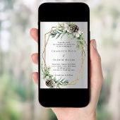 Zilveren kegel grenen groen goud geometrische brui kaart