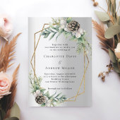 Zilveren kegel grenen groen goud geometrische brui kaart