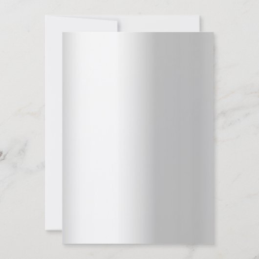 Zilveren kegel grenen groen winter bruiloft kaart (Achterkant)