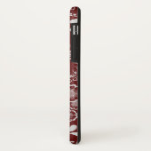 Zilveren Kersenrood Victoriaans Bloemenslinger Kan Case-Mate iPhone Case (Achterkant/links)