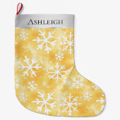 Zilveren Kerst Paarse Pin Rode Strepen Grote Kerstsok (Voorkant)