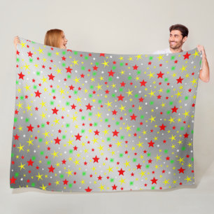 zilveren Kerst+ papier, winter+patroon, vrolijk+ke Fleece Deken