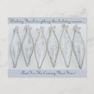  zilveren kerstbal briefkaart