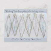  zilveren kerstbal briefkaart (Voorkant)