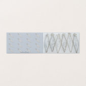  zilveren kerstbal kaart (Buitenkant ongevouwen)