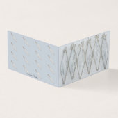  zilveren kerstbal kaart (Buitenkant)