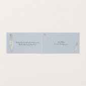  zilveren kerstbal kaart (Binnenkant ongevouwen)